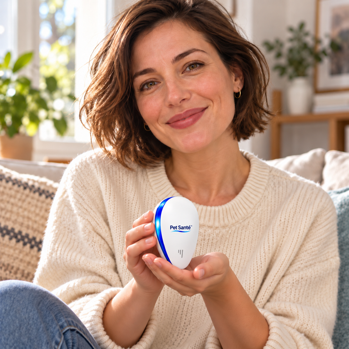 Portrait avec le répulseur Pet Santé
